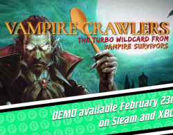 Vampire Crawlers The Turbo Wildcard from Vampire Survivors gets a date for its first demo and first episode of a gameplay video series