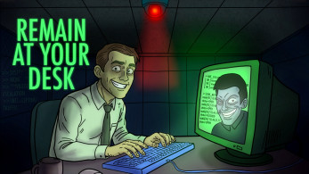 Remain At Your Desk, a corporate satire blending hacking and fake productivity, gets a demo during Steam Next Fest