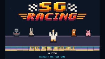 SG Racing combines arcade racing, combat, and absurd humor in competitions featuring animals and a robot